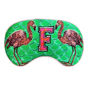JESSICA RUSSELL FLINT Silk Eye Mask / "F for Flamingo"