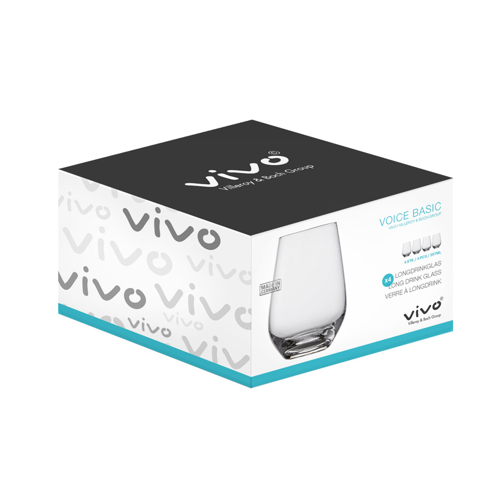 VIVO by Villeroy & Boch Long drink 397ml glass - 4 Piece Set
