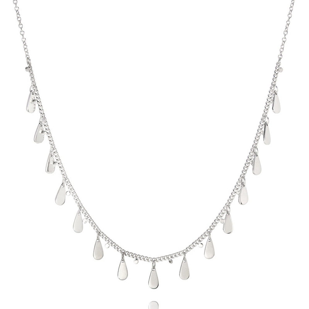 Anna Beck SIGNATURE DROP CHARM NECKLACE - SILVER