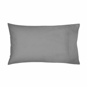 Bedeck of Belfast 300 Thread Count Egyptian Cotton Housewife Pillowcase Charcoal