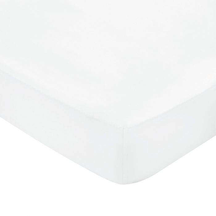 Bedeck of Belfast 1000 Thread Count Egyptian Cotton Fitted Sheet White - Double