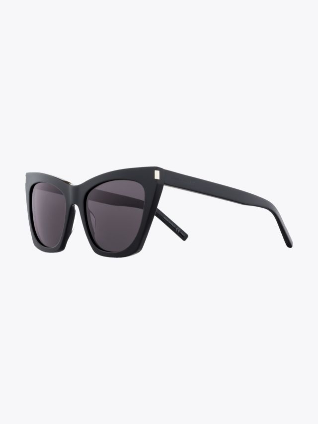 Yves Saint Laurent Sunglasses Kate SL 214  55 Acetat Black Grey