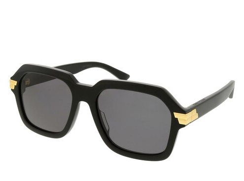 BOTTEGA VENETA Sunglasses Veneta 1123S Unisex Black and Grey Acetate 