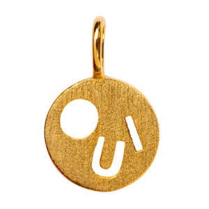 Oui Pendant- Gold Plated