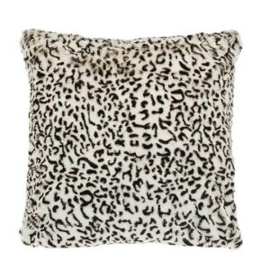 Walton & Co Black Leopard Cushion