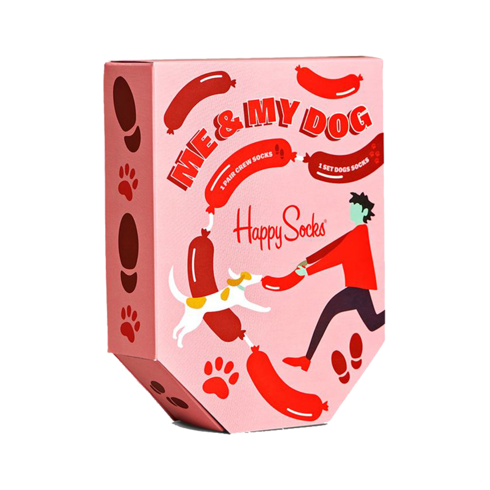 HAPPY SOCKS Me and My Dog 2-Pack Socks Gift Set