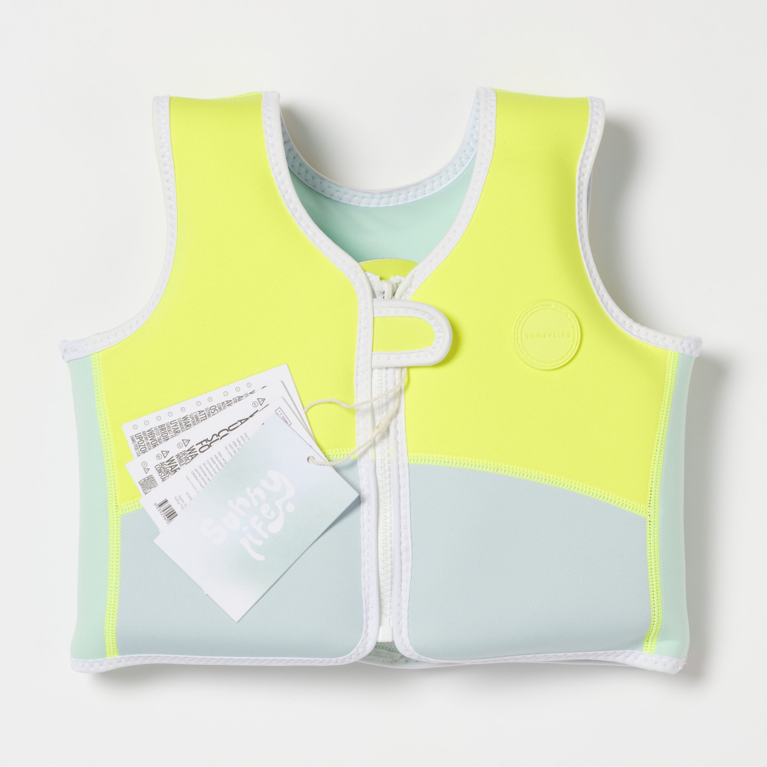 SunnyLife Neon Yellow Swim Vest 1-2